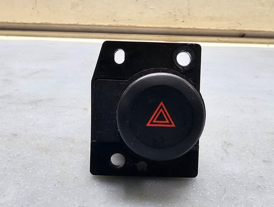 🔥2000 Nissan Pathfinder HAZARD WARNING EMERGENCY FLASHER SWITCH BLACK OEM