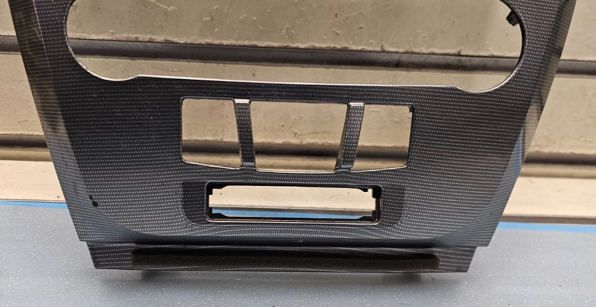  10-12 Fusion Milan Climate Control Radio Stereo Display Bezel Panel Trim Silver