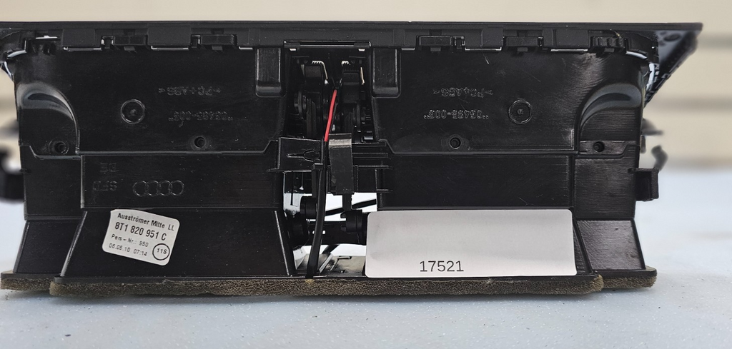 09-12 Audi A4 S4 A5 Center Dash AC Air Vent Heater Conditioner Instrument Black