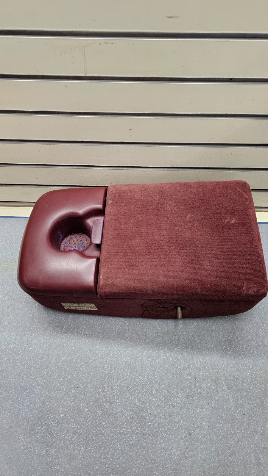 🔥97-03 F150 Center Console JUMP SEAT Cloth/Leather Cup Holder LT Red JS6