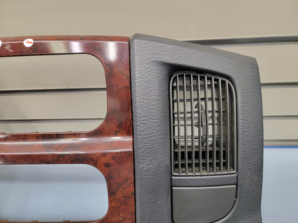 🔥2002-2005 Dodge Ram Climate Radio Control A/C Heat Dash Vents WOODGRAIN Bezel