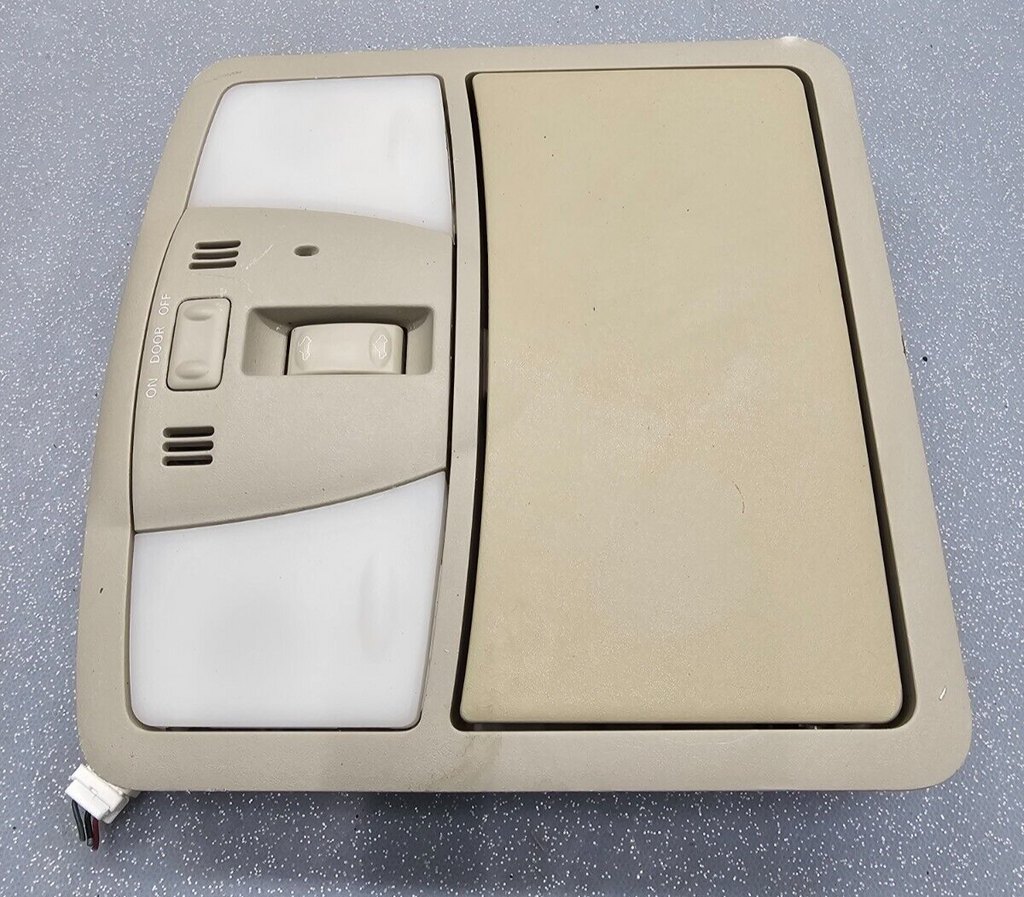 09-14 Maxima Murano Rogue Overhead Roof Console Storage Dome Map Light Lamp Tan
