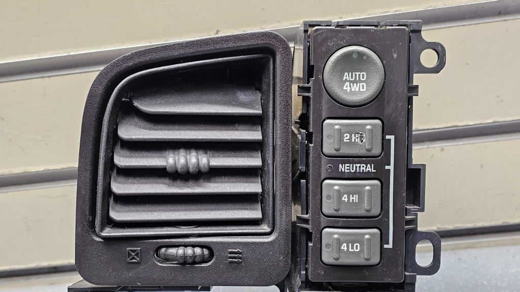 🔥99-06 Chevy Silverado Sierra Headlight Switch left Driver Air Vent Black HS19