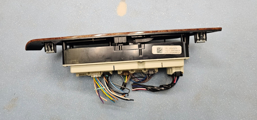 07-13 Sierra Silverado Front Right Passenger Power Window Door Switch Wood WS19
