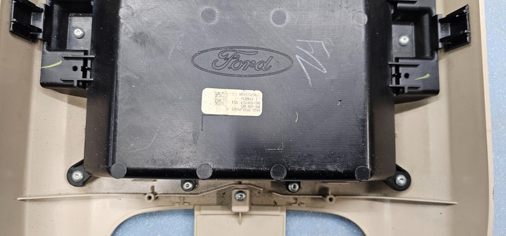 🔥04-08 Ford F-150 F150 Overhead Console DOME Light Lamp Roof🔴Storage TAN 09