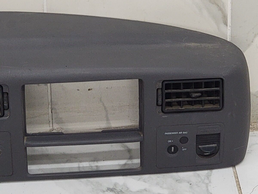 99-04 Ford F250 F350 Dash Instrument Cluster Speedometer Bezel Panel LT Gray C22