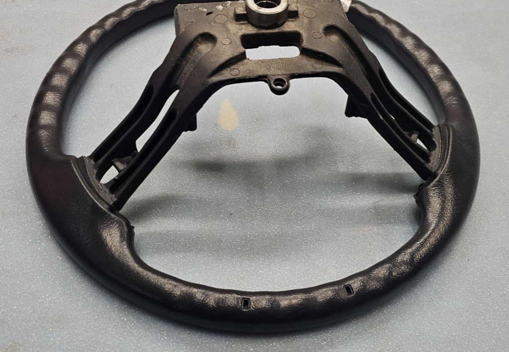🔥97-02 Jeep Wrangler TJ Leather Steering Wheel Black OEM
