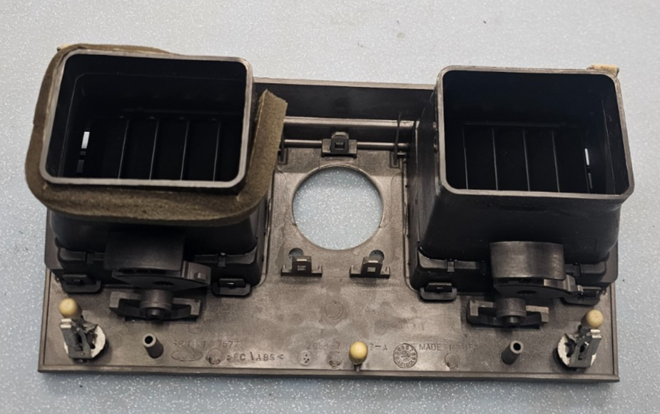 🔥07-09 LINCOLN MKZ DASH CLOCK DISPLAY ANALOG TIME HVAC A/C AIR VENT BEZEL Tan