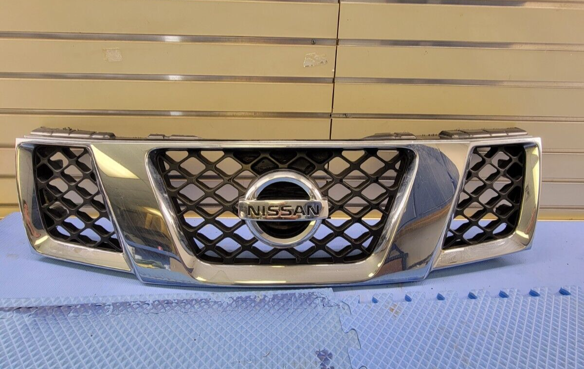 🔥08-12 NISSAN PATHFINDER FRONT GRILLE ASSEMBLY COVER INSERT MOLDING CHROME OEM