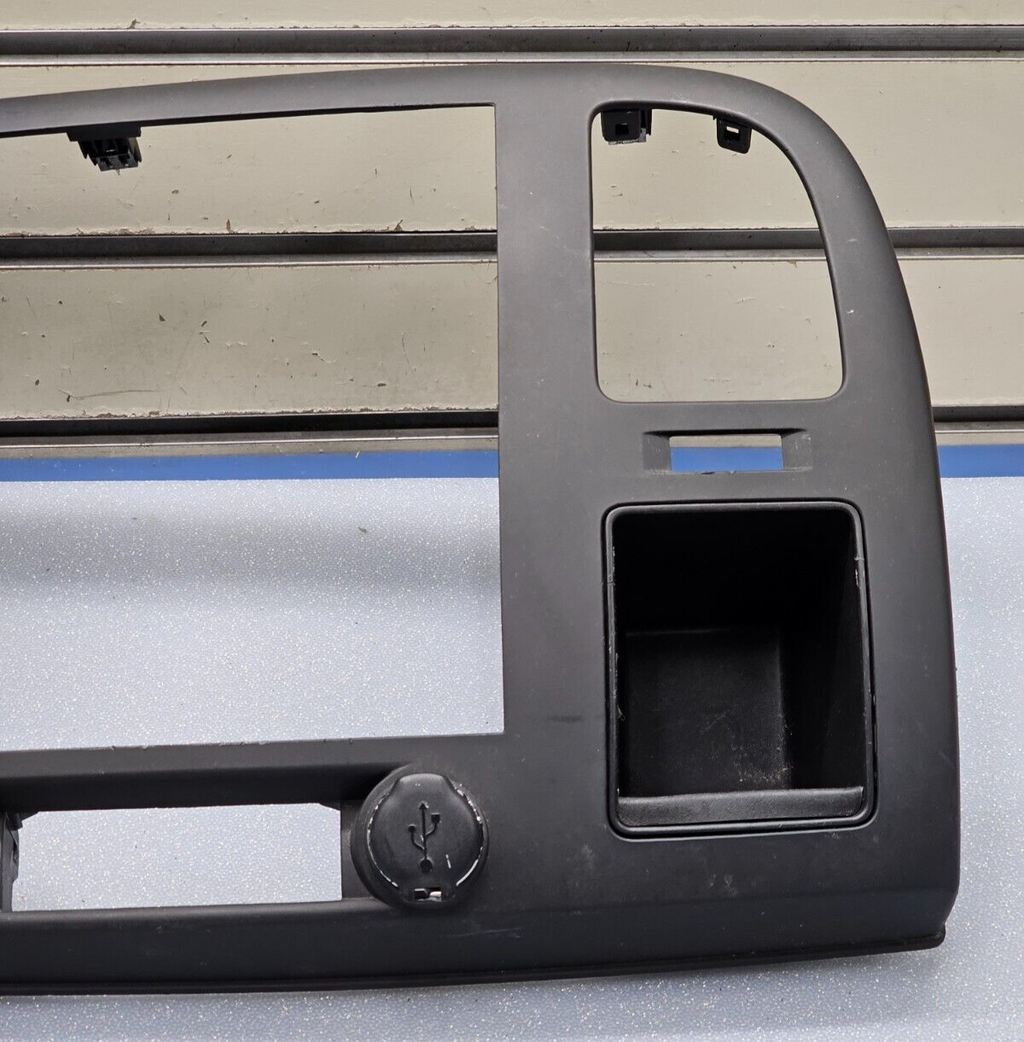 🔥07-14 Silverado SIERRA Center Dash Radio Bezel AC Climate Trim Panel BLACK B6
