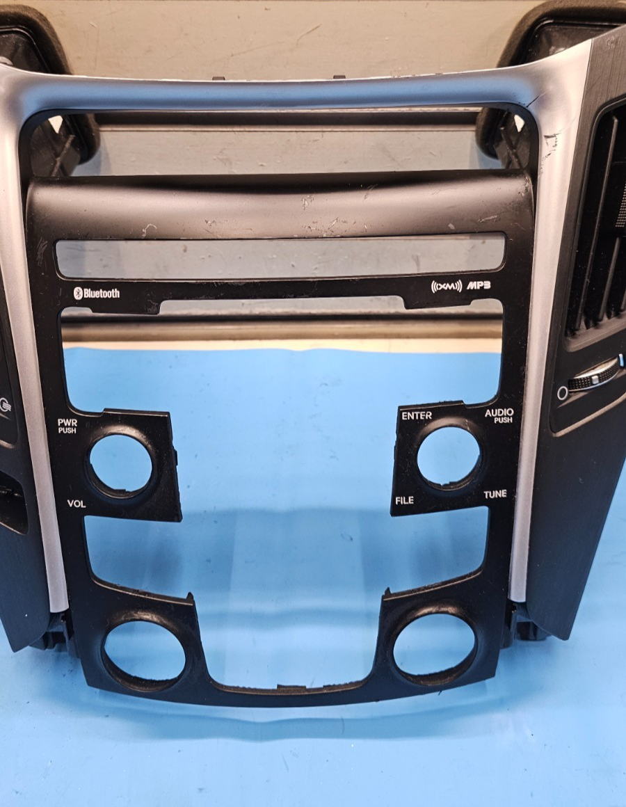 🔥11-14 Sonata Center Dash Radio Stereo Bezel Trim Panel Climate Silver/Black