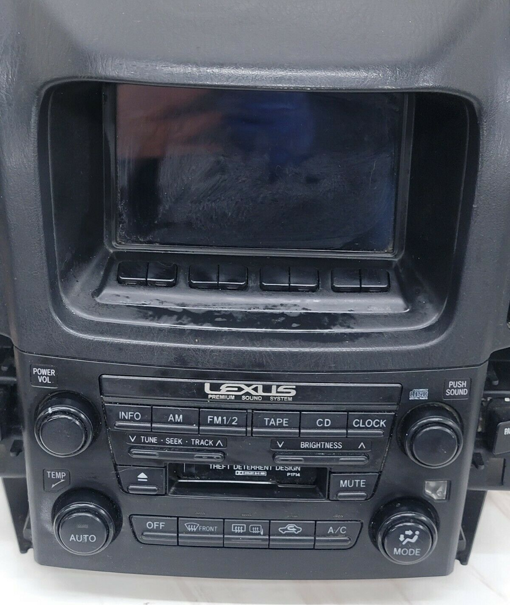 🔥1999 - 2003 Lexus RX300 Info GPS Display Screen OEM RADIO BEZEL RX Black