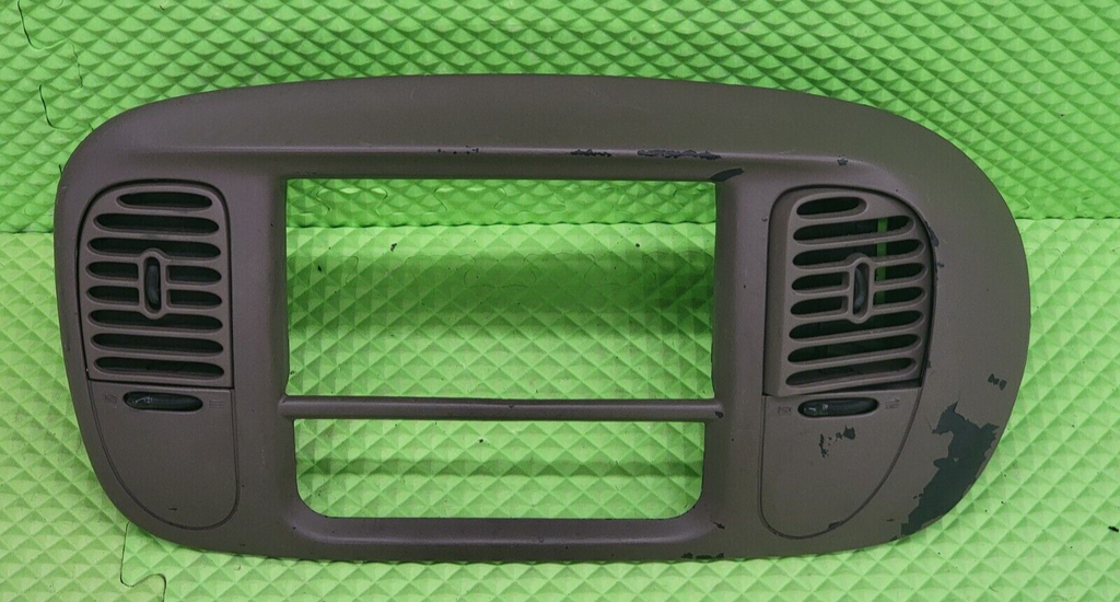 🔥97-03 Ford F150 Center Dash Radio Climate BEZEL Trim Panel Line Dark Tan B1