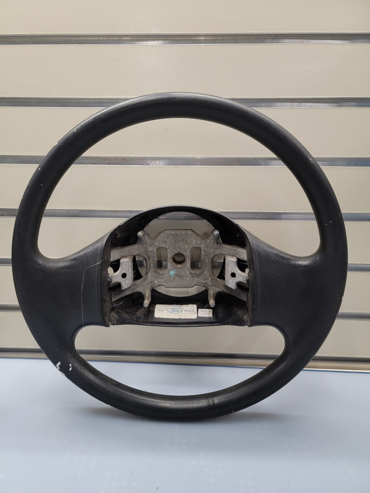 🔥1997-2003 Ford F-150 Leather Steering Wheel Cruise Dash Black