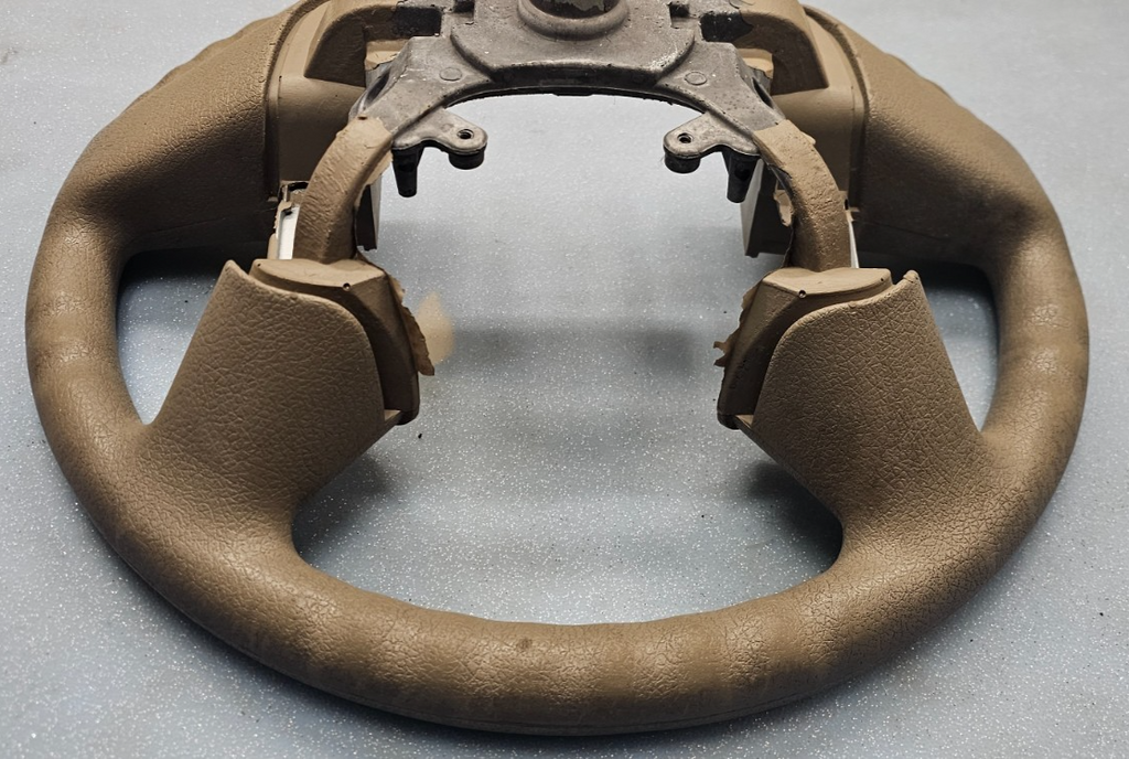 🔥2004-2008 Ford F-150 F150 Tan Leather Wrapped Steering Wheel OEM TAN