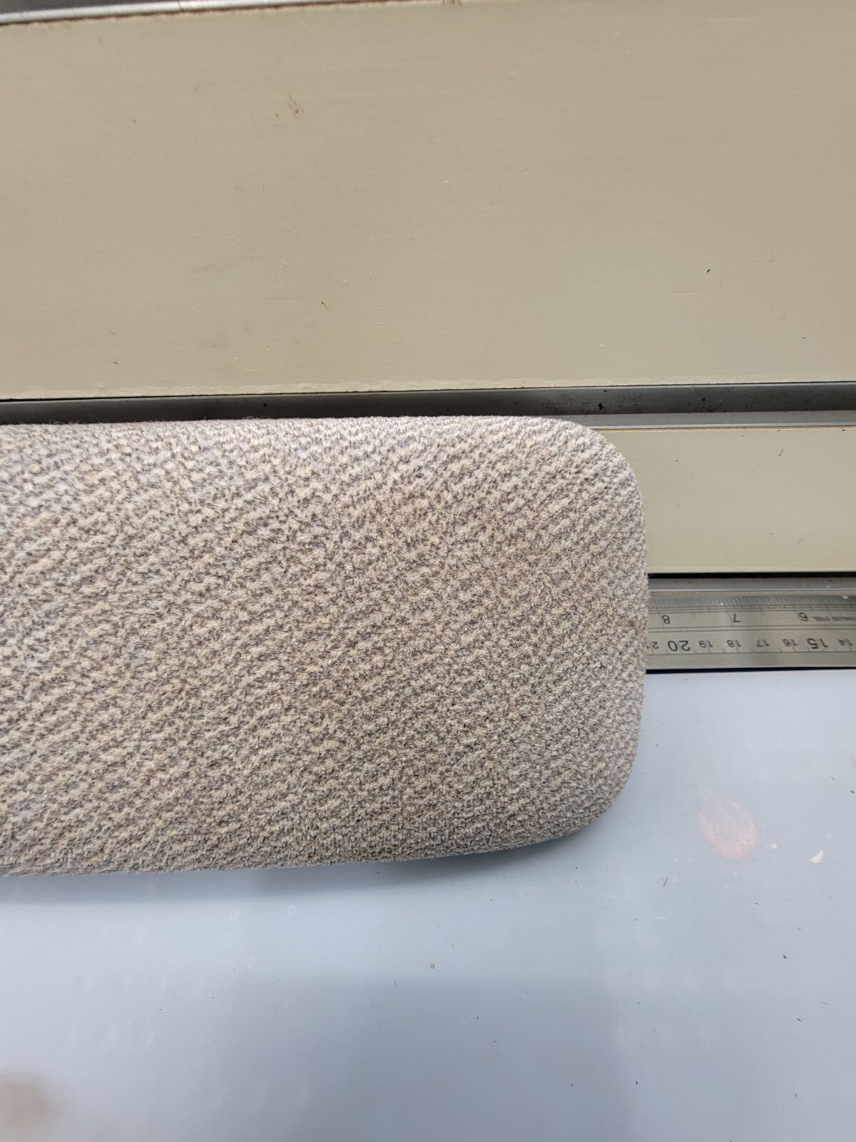 🔥96-00 Honda Civic Armrest Center Console Compartment Lid Gray Cloth