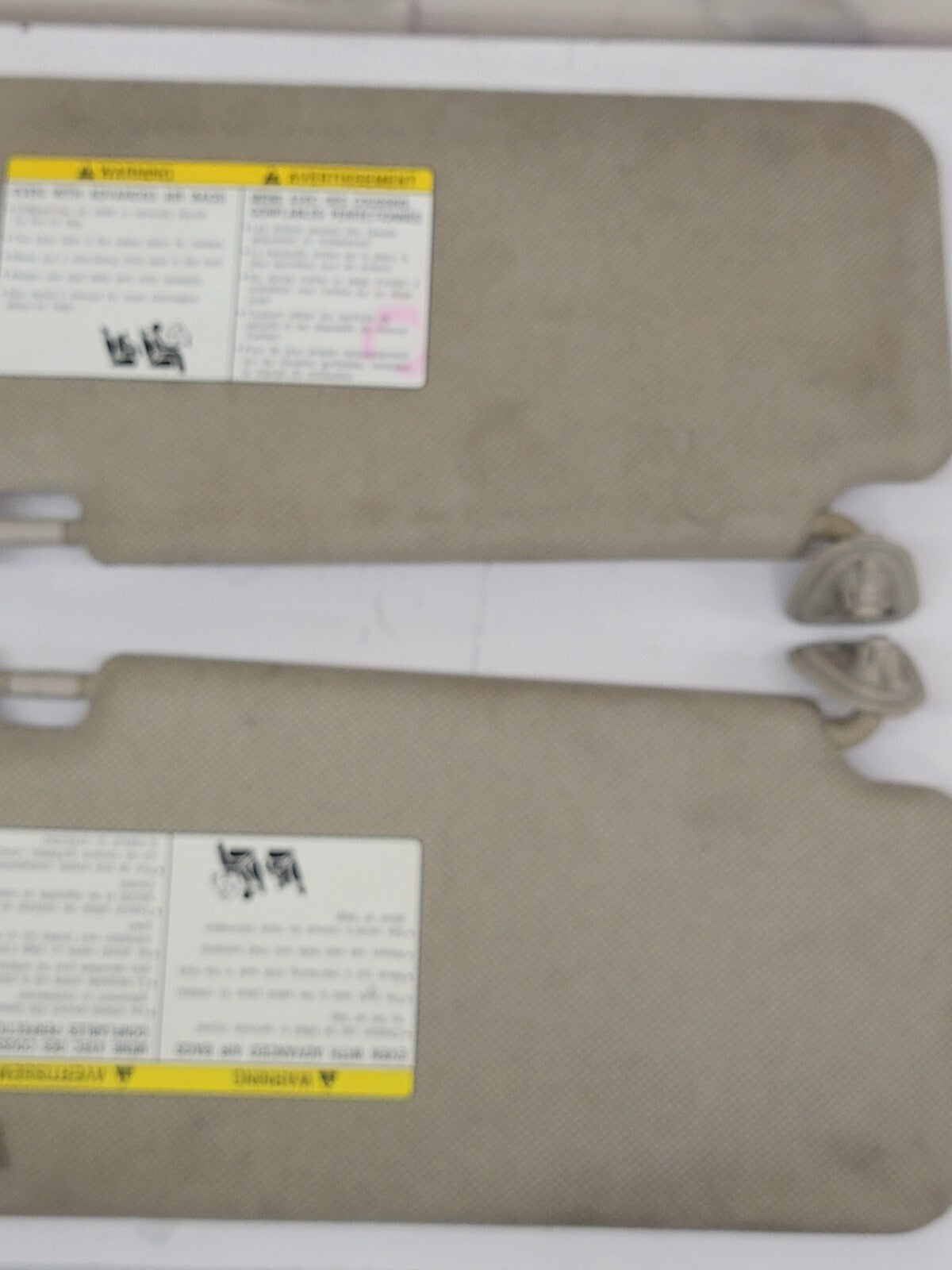 🔥2007-2012 Nissan Versa Sun Visor sunvisor  driver & passenger set LIGHT GRAY
