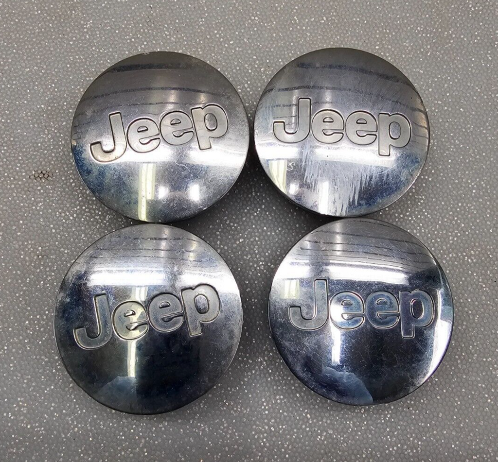 🔥07-21 Jeep Grand Cherokee Compass Wrangler Chrome Wheel Center Caps Hubcap OEM