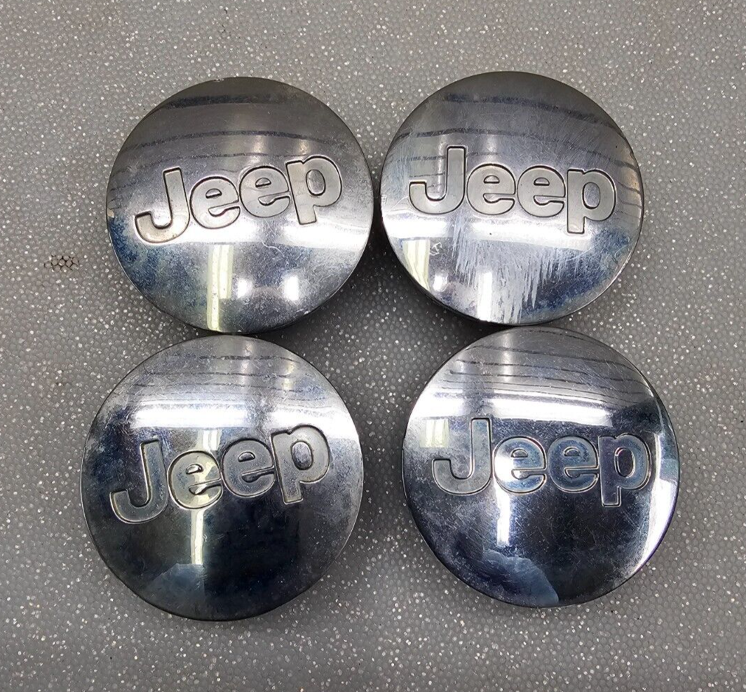 🔥07-21 Jeep Grand Cherokee Compass Wrangler Chrome Wheel Center Caps Hubcap OEM