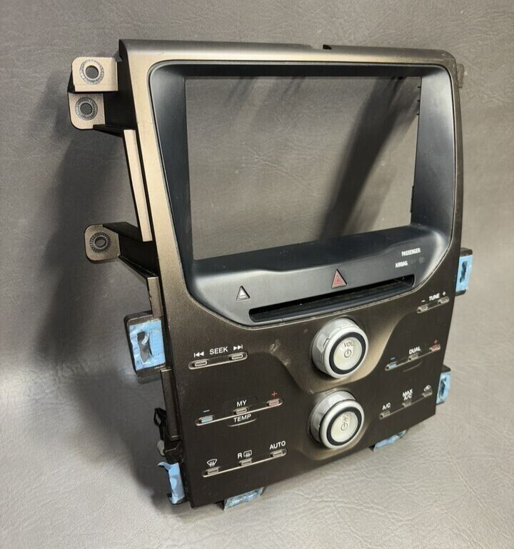 11-14 Ford Edge Dash Radio AC Heater Dual Climate Control Temperature Trim Panel