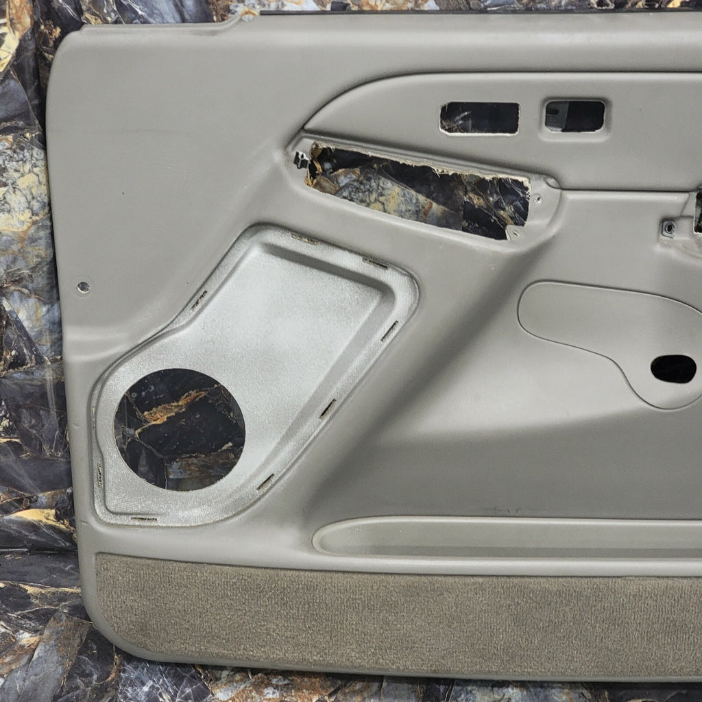 🔥03-06 Silverado SIERRA Door Panel Front RIGHT/No Arm LIGHT GRAY speaker D5
