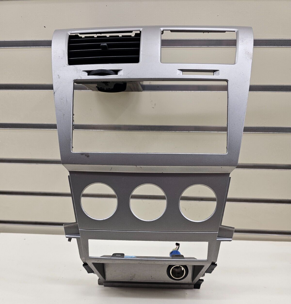 🔥08-10 Avenger Center Dash Radio Stereo Display Bezel Trim Panel Climate Silver
