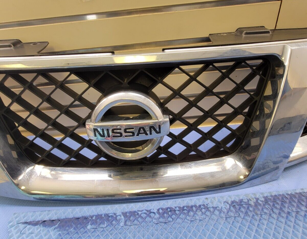 🔥08-12 NISSAN PATHFINDER FRONT GRILLE ASSEMBLY COVER INSERT MOLDING CHROME OEM