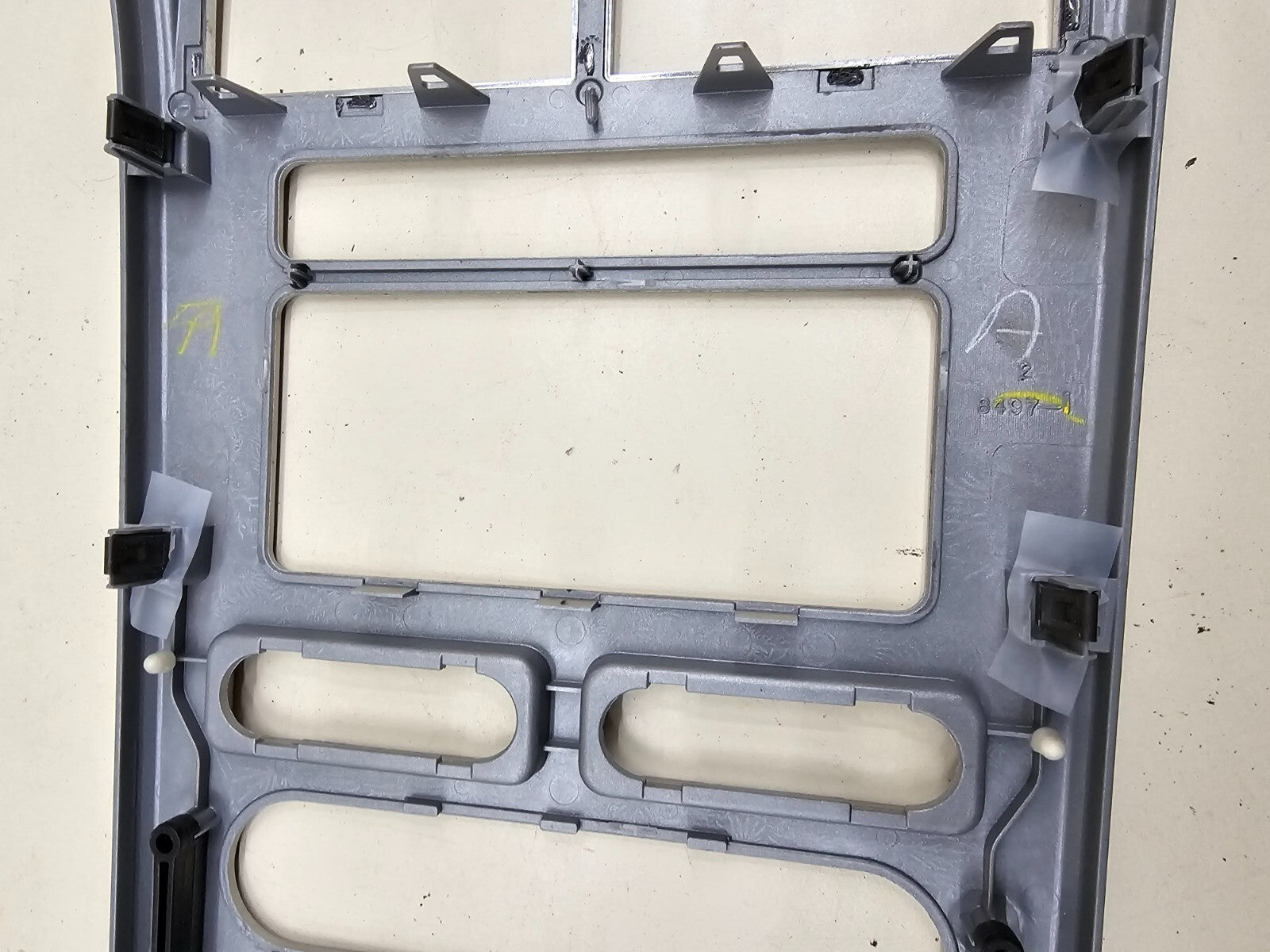 07-10 Lincoln MKX Front Center Dash Radio Climate Control Panel Bezel SILVER OEM