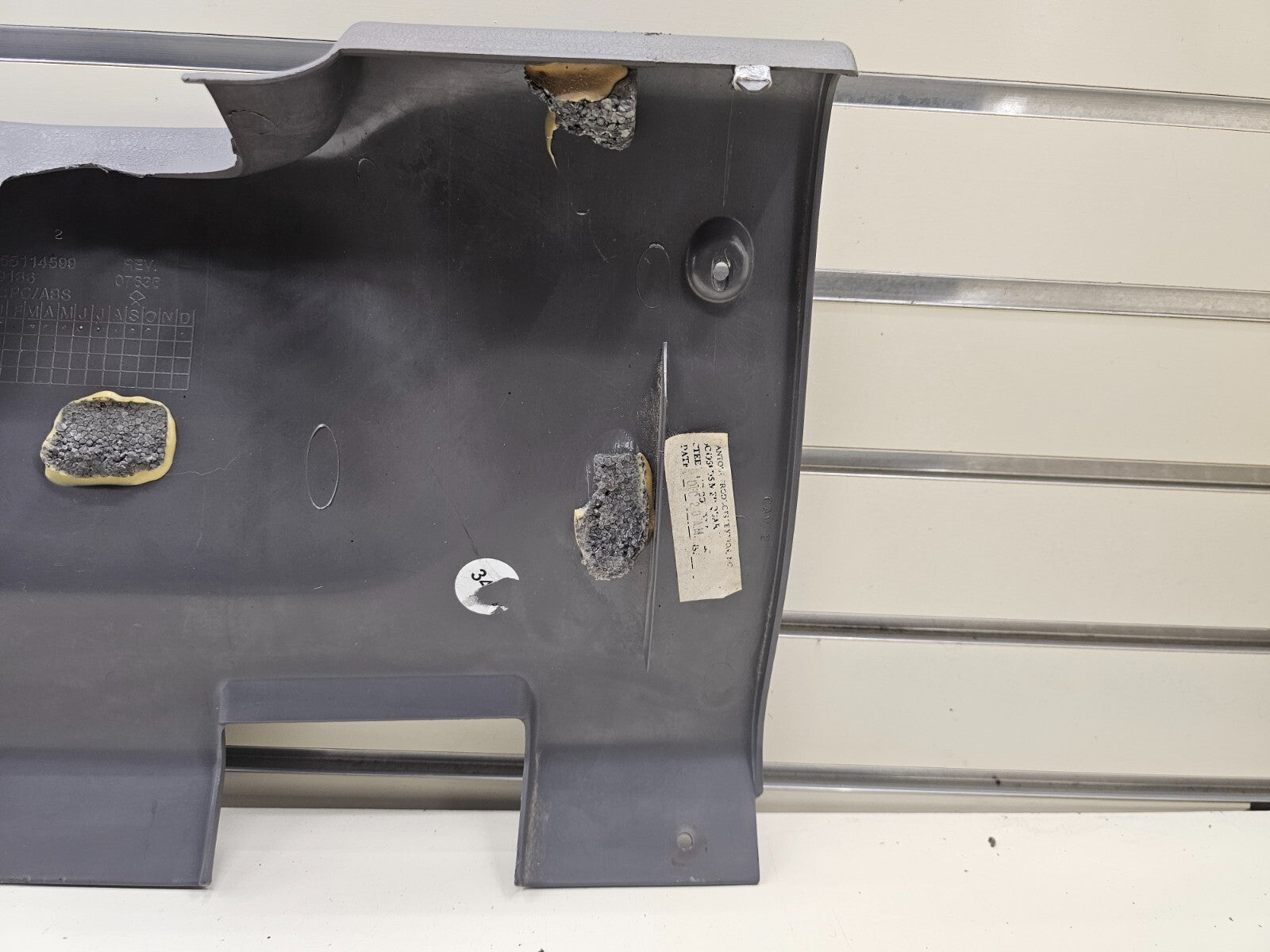 94-97 Dodge RAM Lower Dash Bolster Knee Bezel Steering Column Cover Trim LT Gray