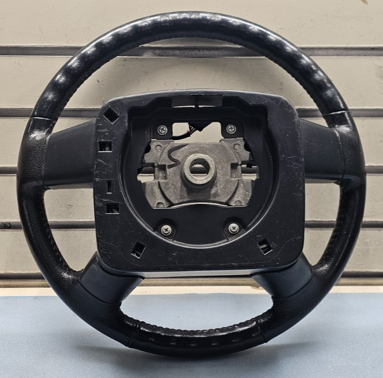 🔥04-08 Ford F150 Leather Driver Steering Column Wheel Cruise Control Black 