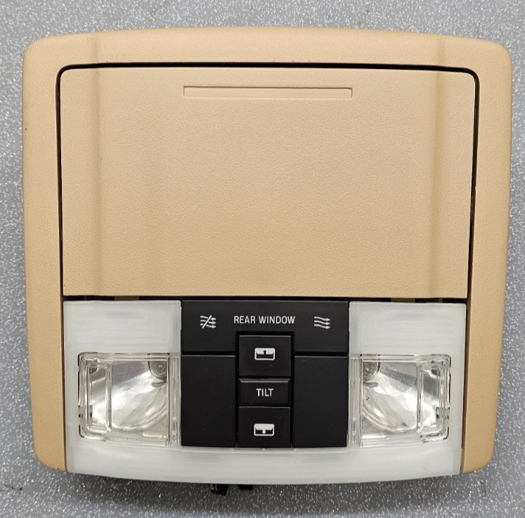 🔥07-14 Ford Edge Overhead Console Storage Compartment Dome Light Assembly TAN