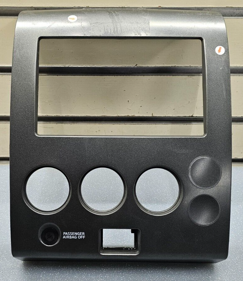 🔥04-07 ARMADA TITAN STEREO RADIO DASH PANEL TRIM CLIMATE CONTROL BEZEL DK GRAY