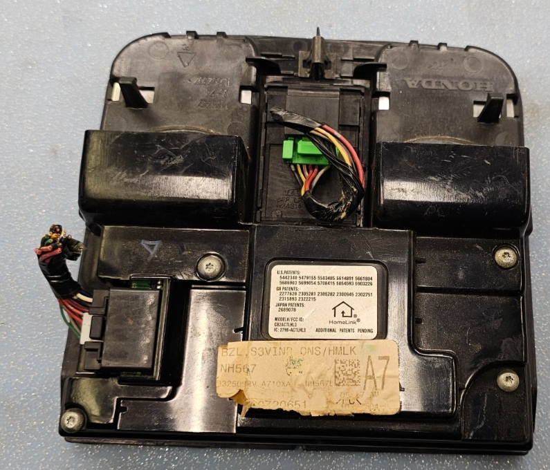 🔥04-08 ACURA TL Overhead Console Homelink Sunroof Assembly Black OEM