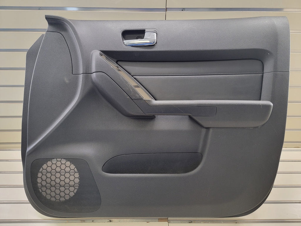 06-10 HUMMER H3 PASSENGER RIGHT FRONT DOOR TRIM PANEL black OEM