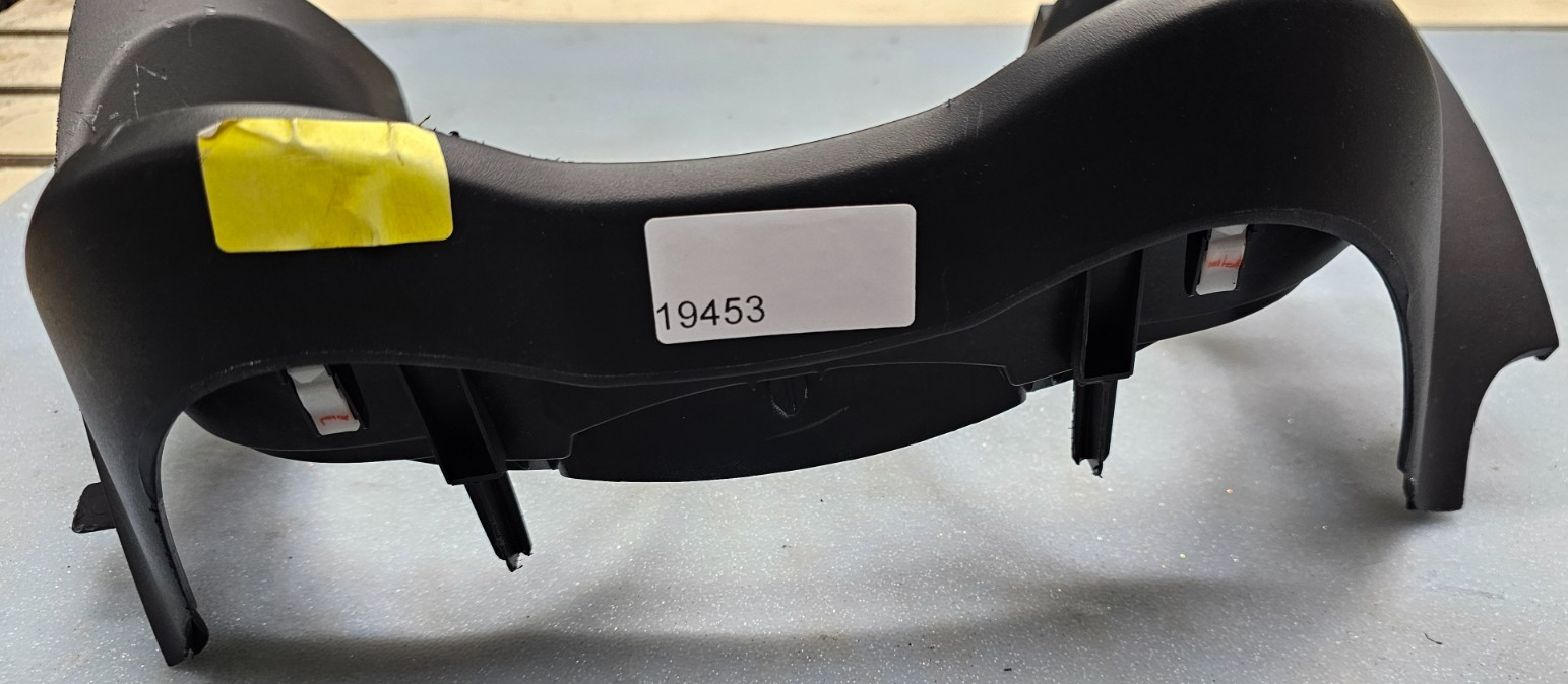 🔥08-15 LANCER EVO INSTRUMENT CLUSTER SPEEDOMETER TRIM BEZEL COVER BLACK