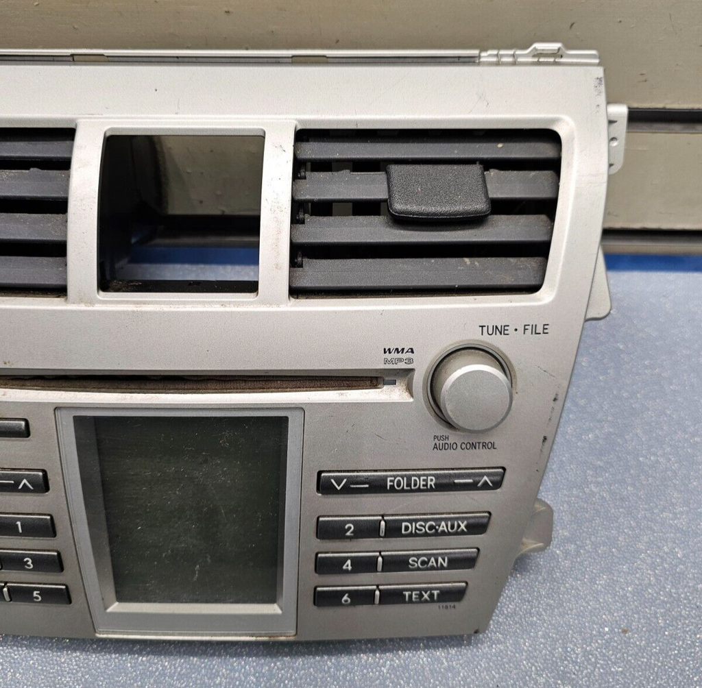 🔥07-11 Yaris Dash AM FM Radio Stereo Display Climate Trim Bezel Panel Silver