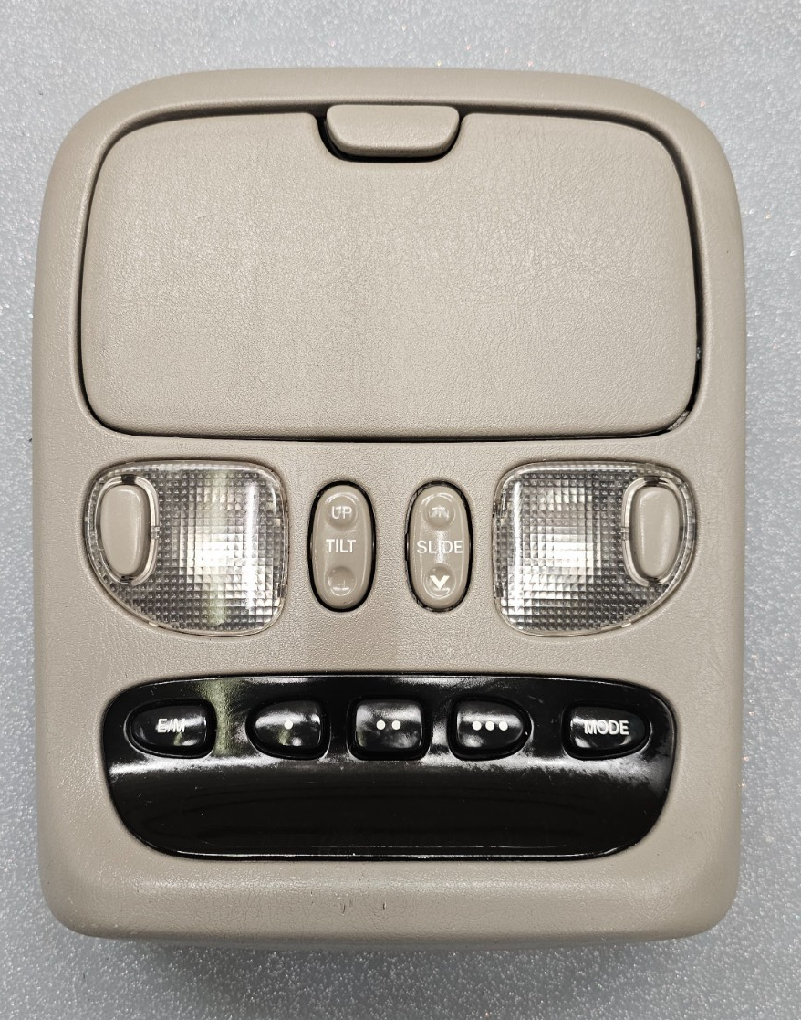 🔥01-07 Toyota Sequoia Overhead Console Dome Map Light Lamp Sunroof Assembly Tan