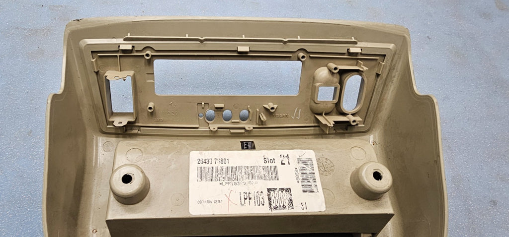🔥04-08 Armada QX56 Overhead Console Dome Light Lamp Sun Roof Storage Tan
