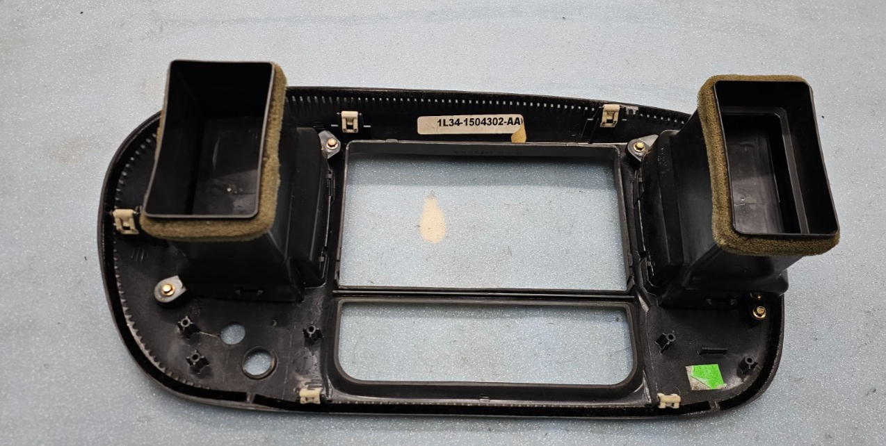 🔥97-03 Ford F150 Center Dash FM Radio Climate Trim Stereo BEZEL Panel GRAY B1