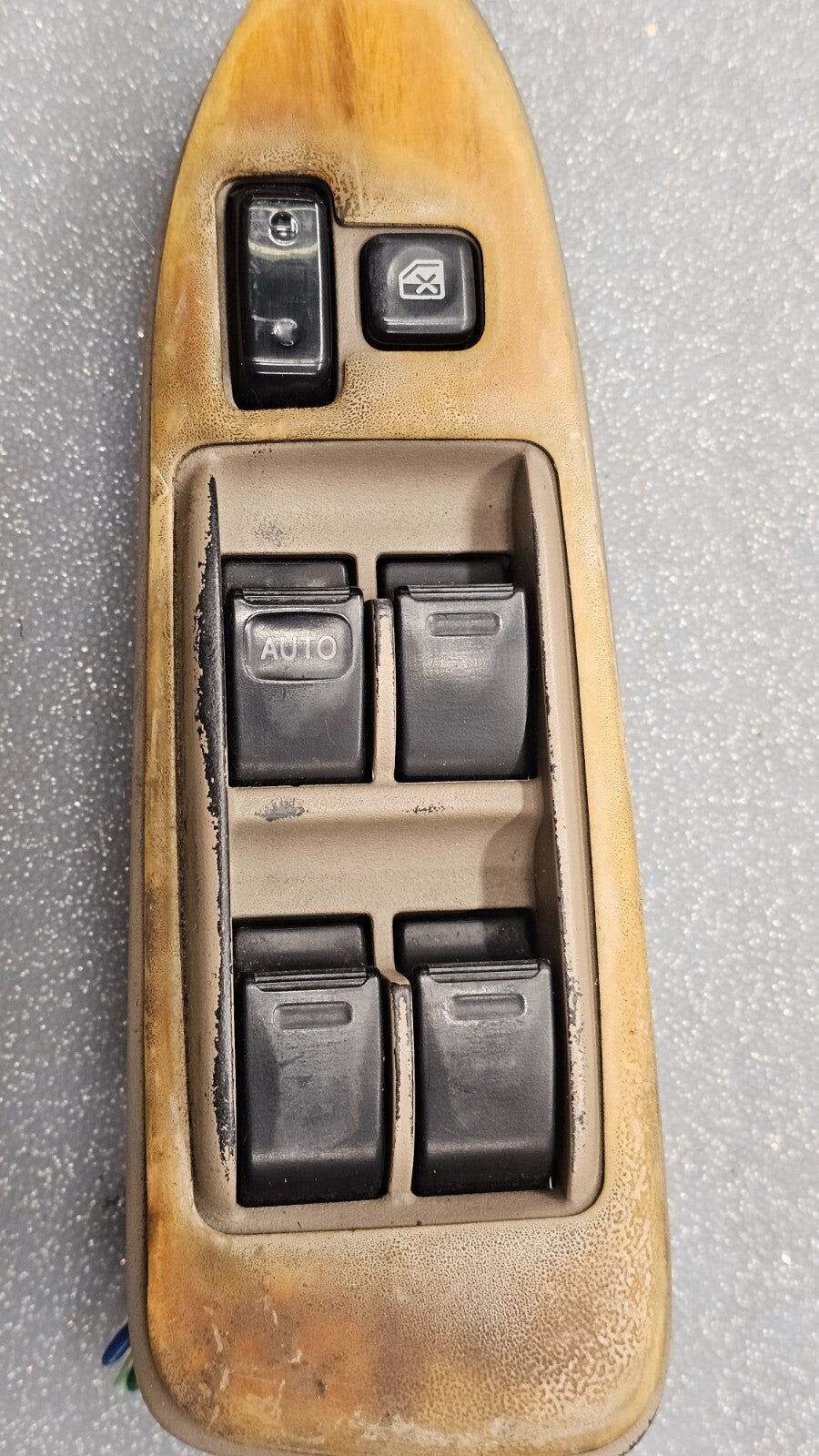 🔥97-01 Camry Corolla Left Driver Power Master Door Window Switch Assembly Wood