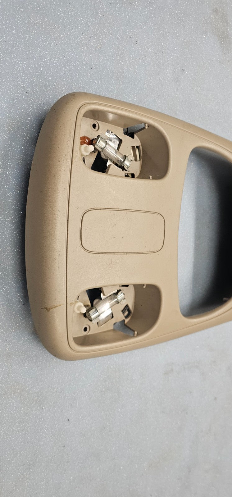🔥02-05 Dodge Ram Overhead Console Map Dome Light Lamp Storage Assembly Tan