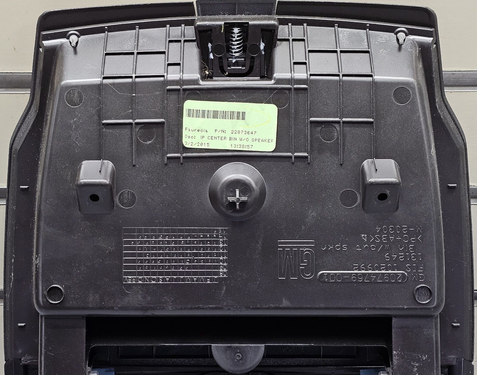 🔥10-15 EQUINOX TERRAIN CENTER DASH STORAGE CUBBY BIN COMPARTMENT BOX BLACK OEM