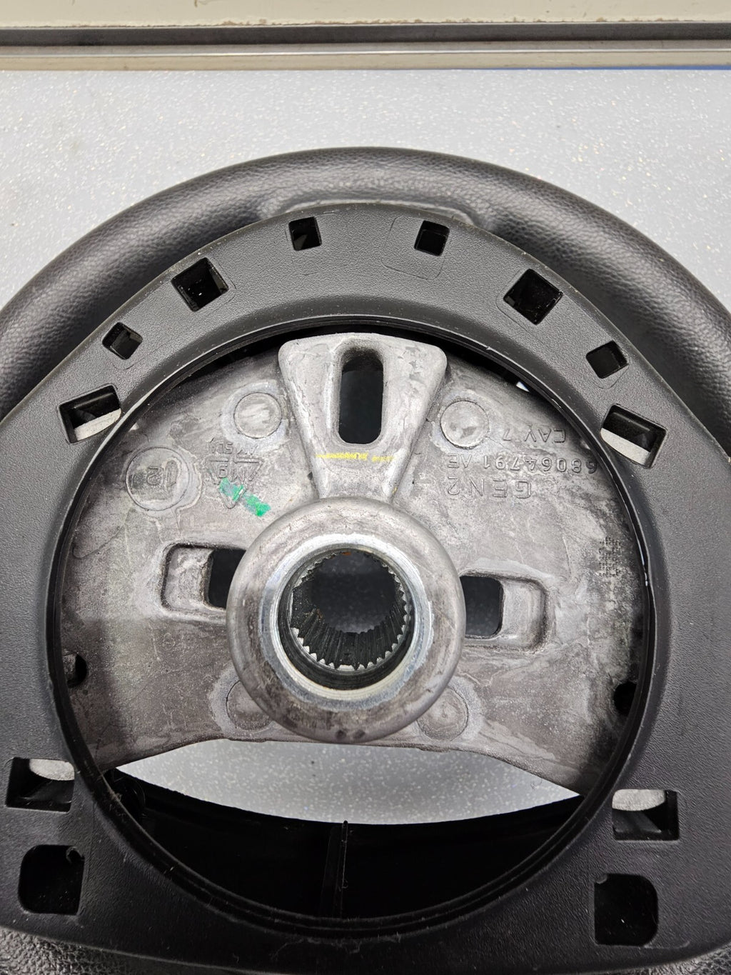 🔥2012-2020 Dodge Journey Grand Caravan Front Steering Wheel Leather Black OEM