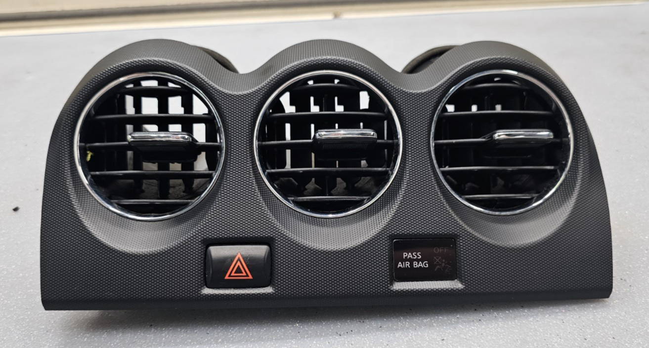 🔥07-12 Nissan ALTIMA Dash Center AIR VENTS w/Hazzard switch Assembly BLACK V10