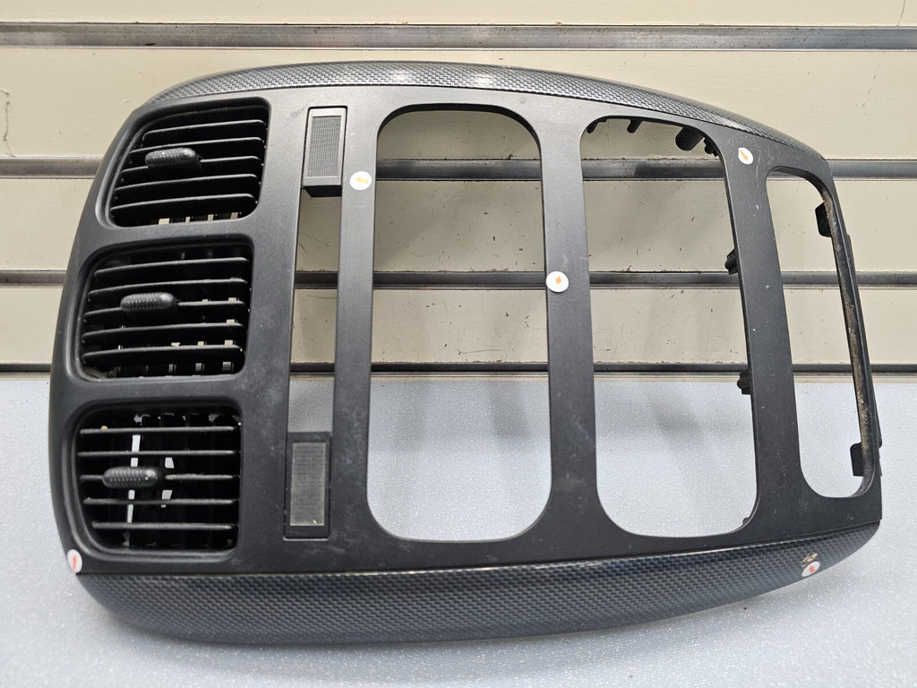 🔥01-07 Caravan Town & Country dash radio climate TRIM Bezel Carbon Fiber Black