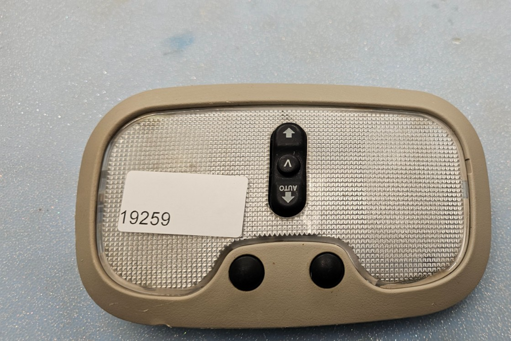 🔥2002-2005 JEEP LIBERTY FRONT CENTER DOME LIGHT POWER SUNROOF SWITCH TAN OEM