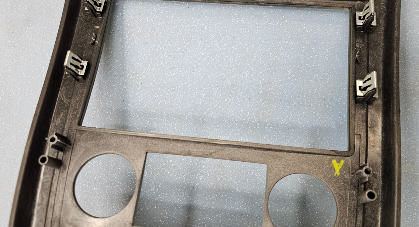 🔥07-09 Equinox Center Dash Radio Climate Stereo Bezel Trim Panel SILVER B43