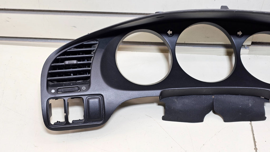 🔥99-03 Acura TL Dash Instrument Cluster Speedometer Radio Bezel Panel Black OEM