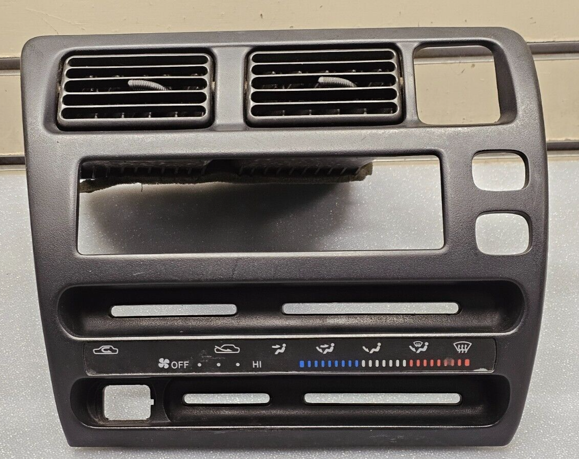 🔥93-97 Corolla Dash FM Radio Stereo Display AC Climate Control Bezel Trim Black