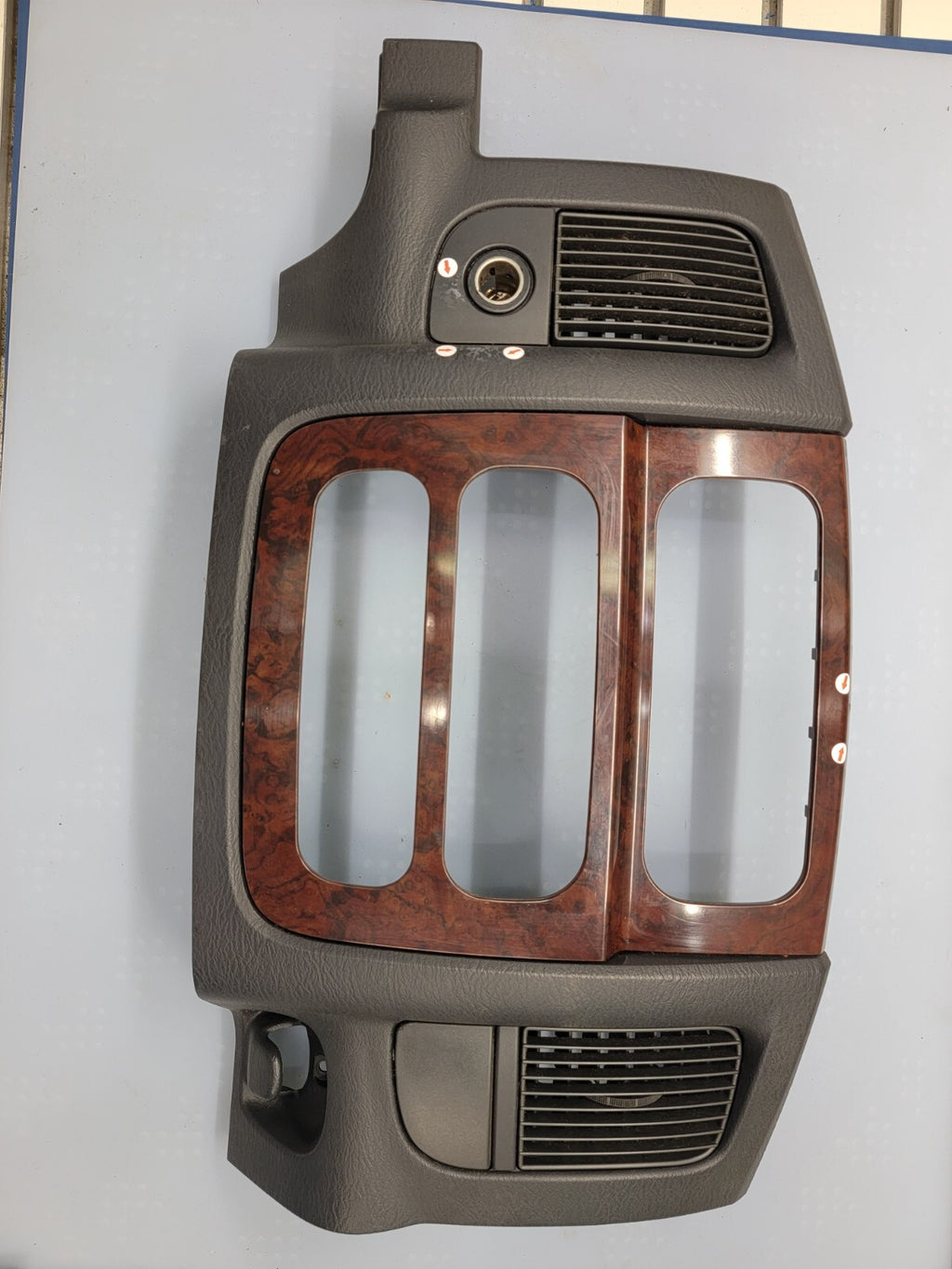🔥2002-2005 Dodge Ram Climate Radio Control A/C Heat Dash Vents WOODGRAIN Bezel